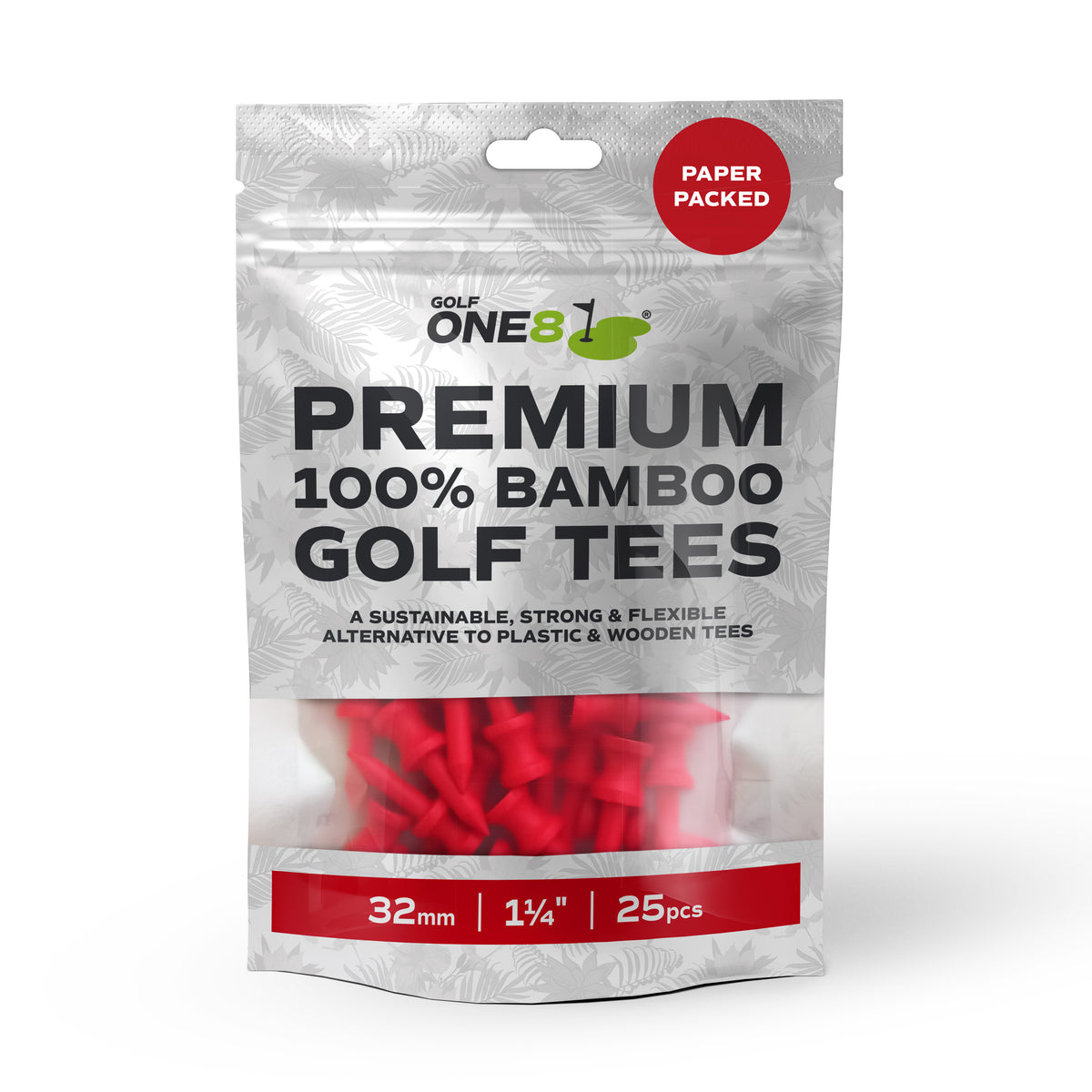 Golf One8 Graduated Bamboo Golf Tees