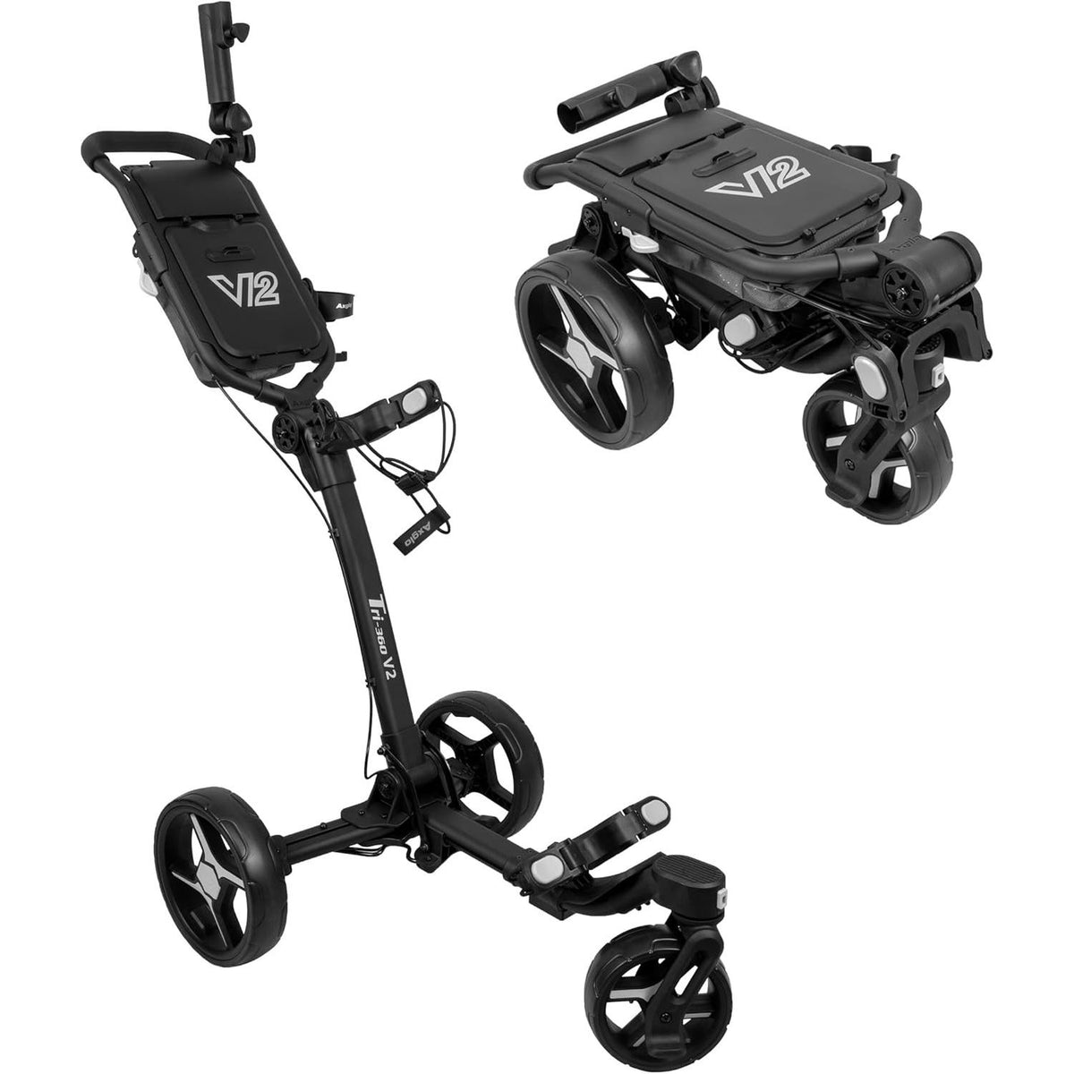 Axglo Tri-360 V2 Push Trolley (Black/Grey)