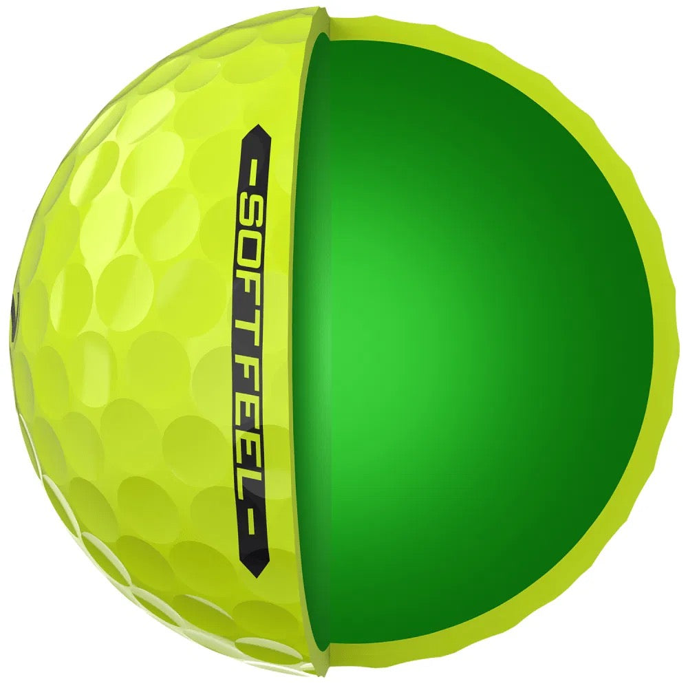 Srixon Soft Feel Yellow Golf Balls (12)