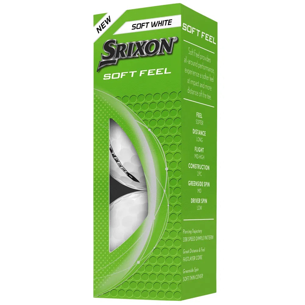 Srixon Soft Feel White Golf Balls (12)