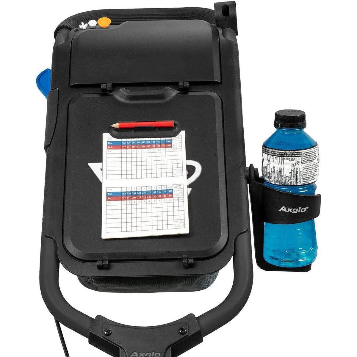 Axglo Tri-360 V2 Push Trolley (White/Blue)