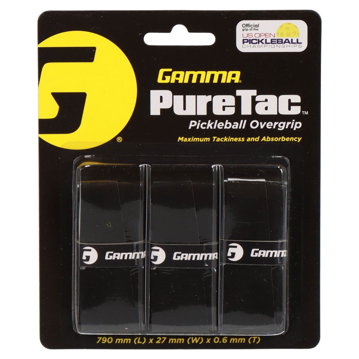 GAMMA PureTac Pickleball Overgrip 3 Pack