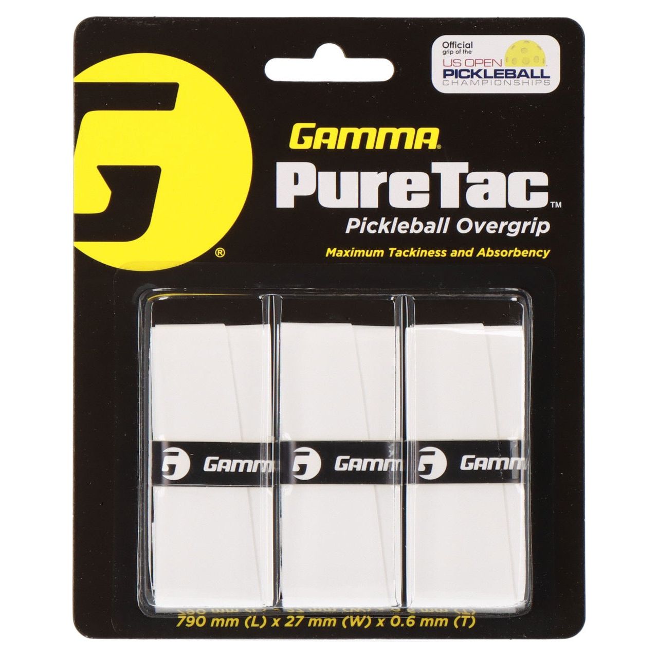 GAMMA PureTac Pickleball Overgrip 3 Pack
