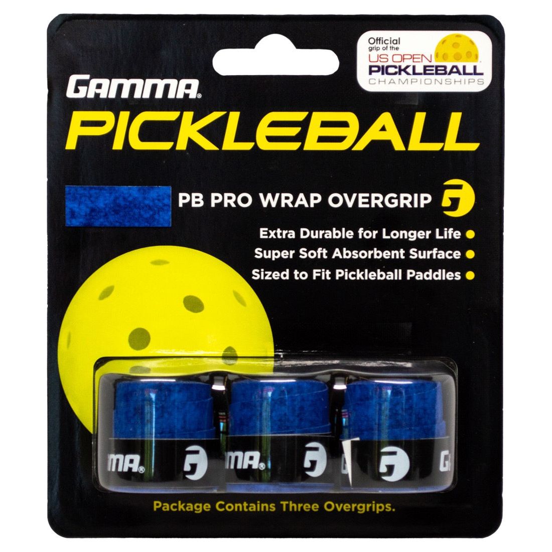 GAMMA Pro Wrap Pickleball Overgrip 3 Pack