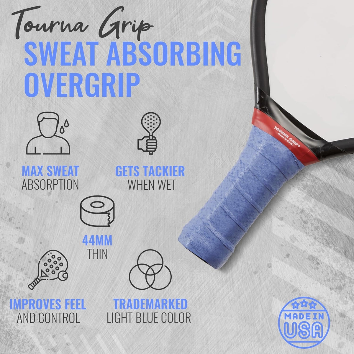 Pickleball Tourna Grip Overgrip Blue