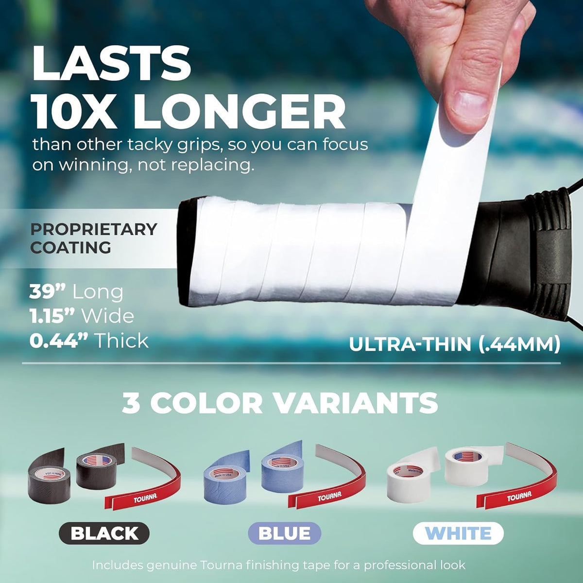 Tourna Pickleball Mega Tac Overgrip White