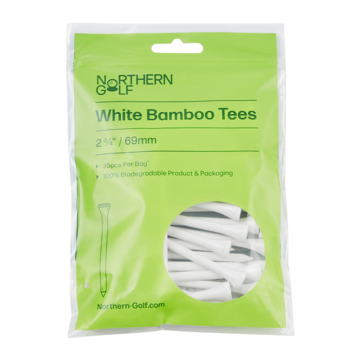 Northern golf White Bamboo Tees