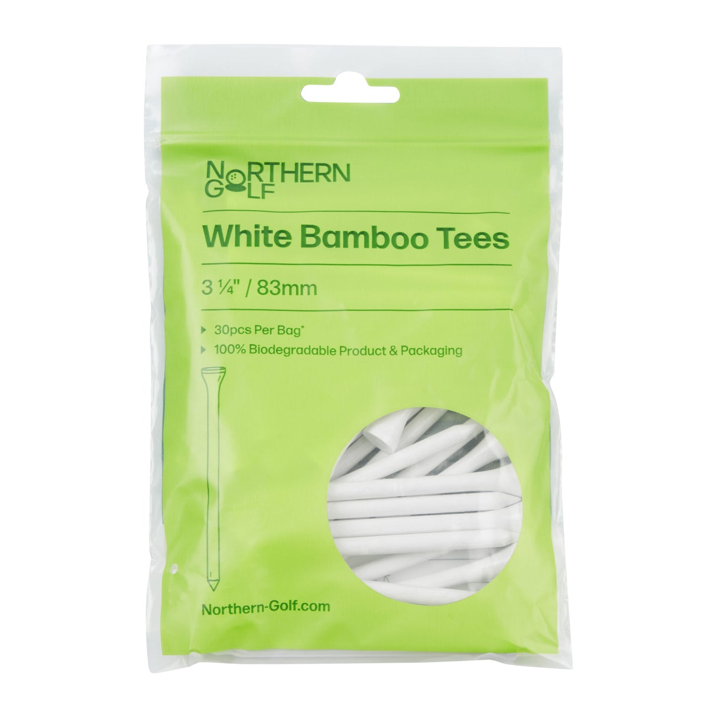 Northern golf White Bamboo Tees