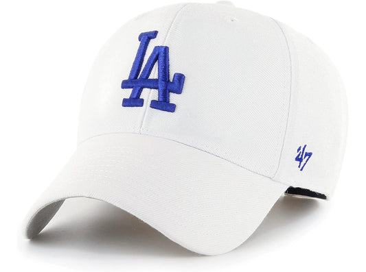 47 BRAND MLB LOS ANGELES DODGERS MVP CAP WHITE ROYAL