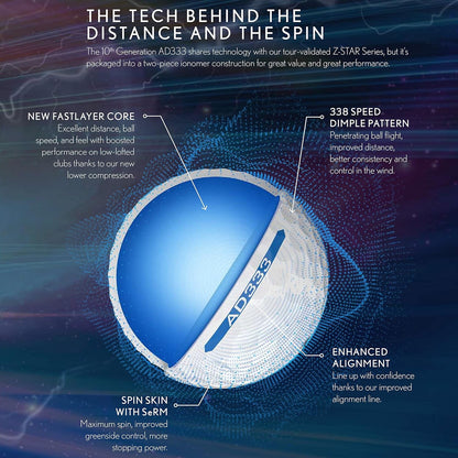 Srixon AD333 Golf Balls (12)