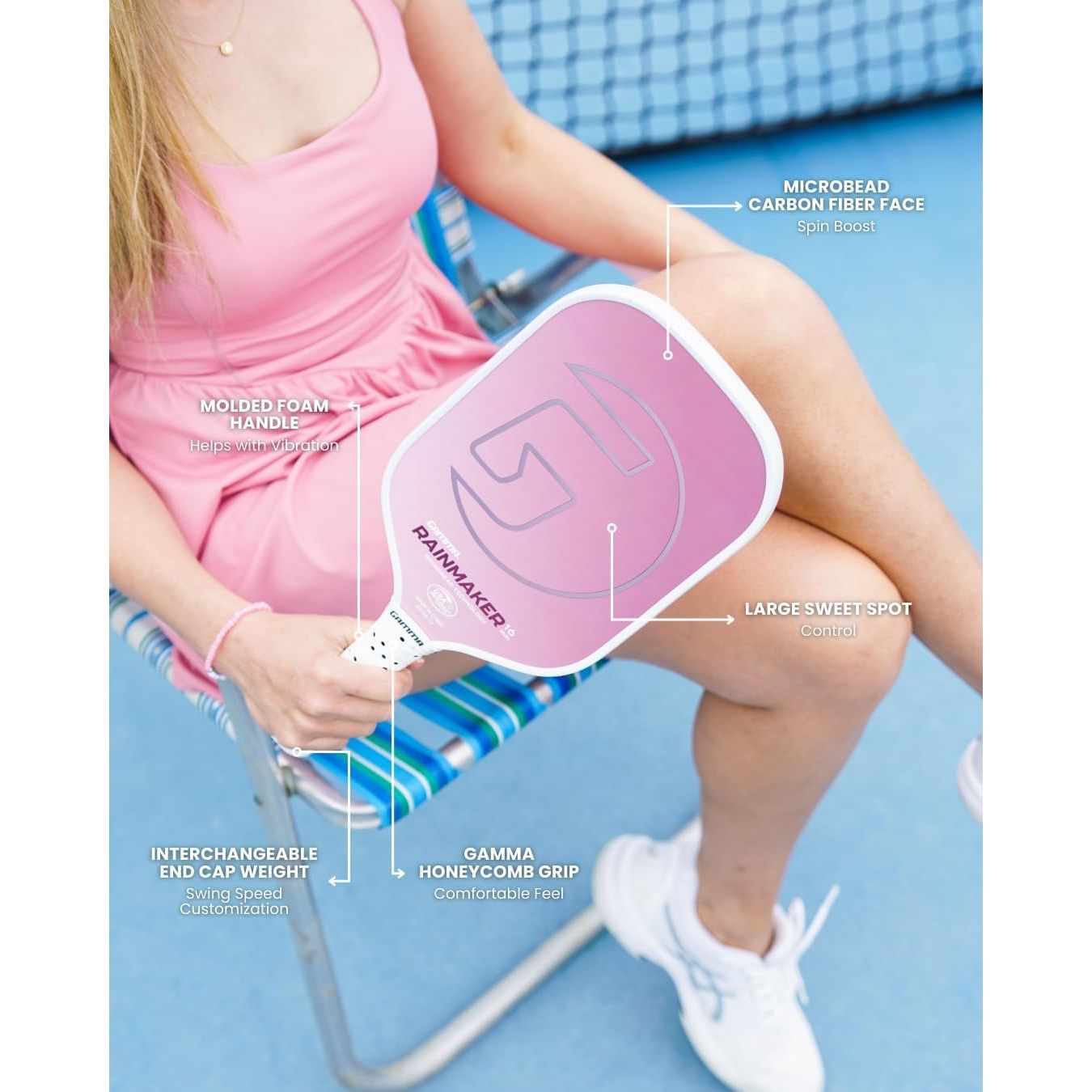 GAMMA Rainmaker 16 Pickleball Paddle