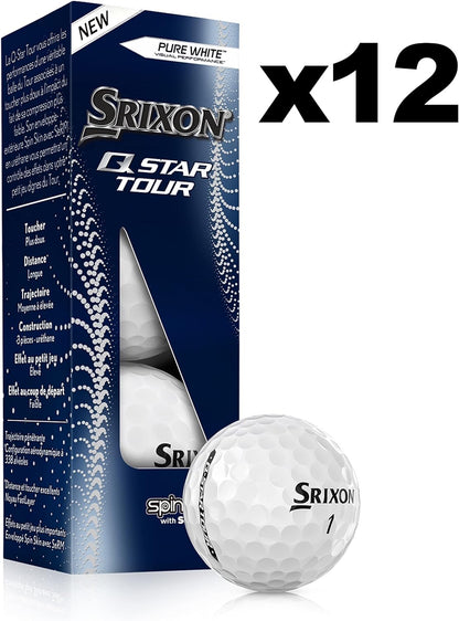 Srixon Q-Star Tour White Golf Balls (12)