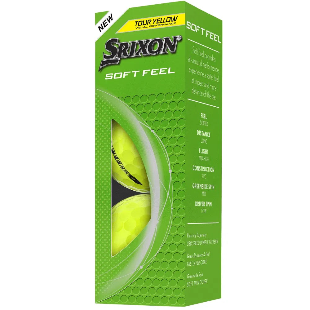 Srixon Soft Feel Yellow Golf Balls (12)