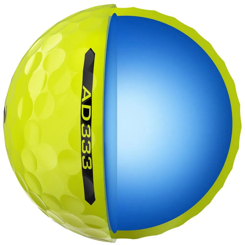 Srixon AD333 Yellow Golf Balls (12)