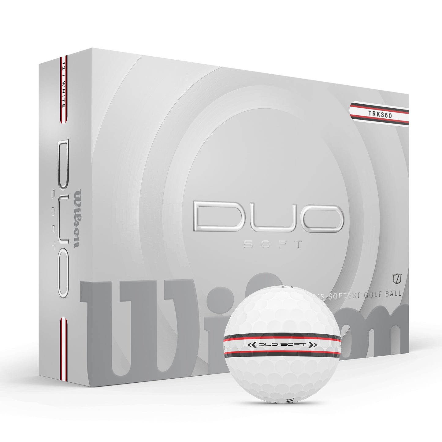 Wilson Duo Soft TRK360 White Golf Balls (12)