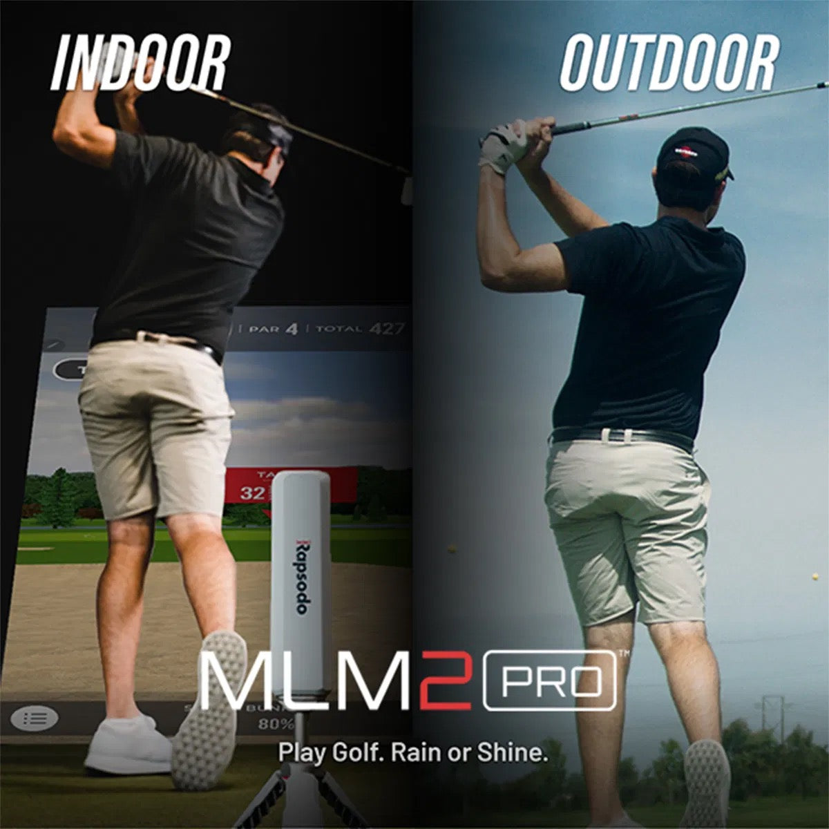 RAPSODO MLM2PRO™ LAUNCH MONITOR + GOLF SIMULATOR - TITLEIST 3 BALL