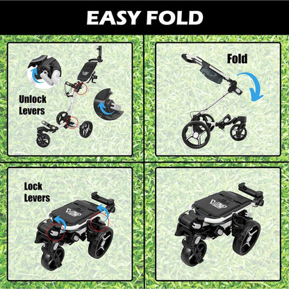 Axglo Tri-360 V2 Push Trolley (White\Grey)