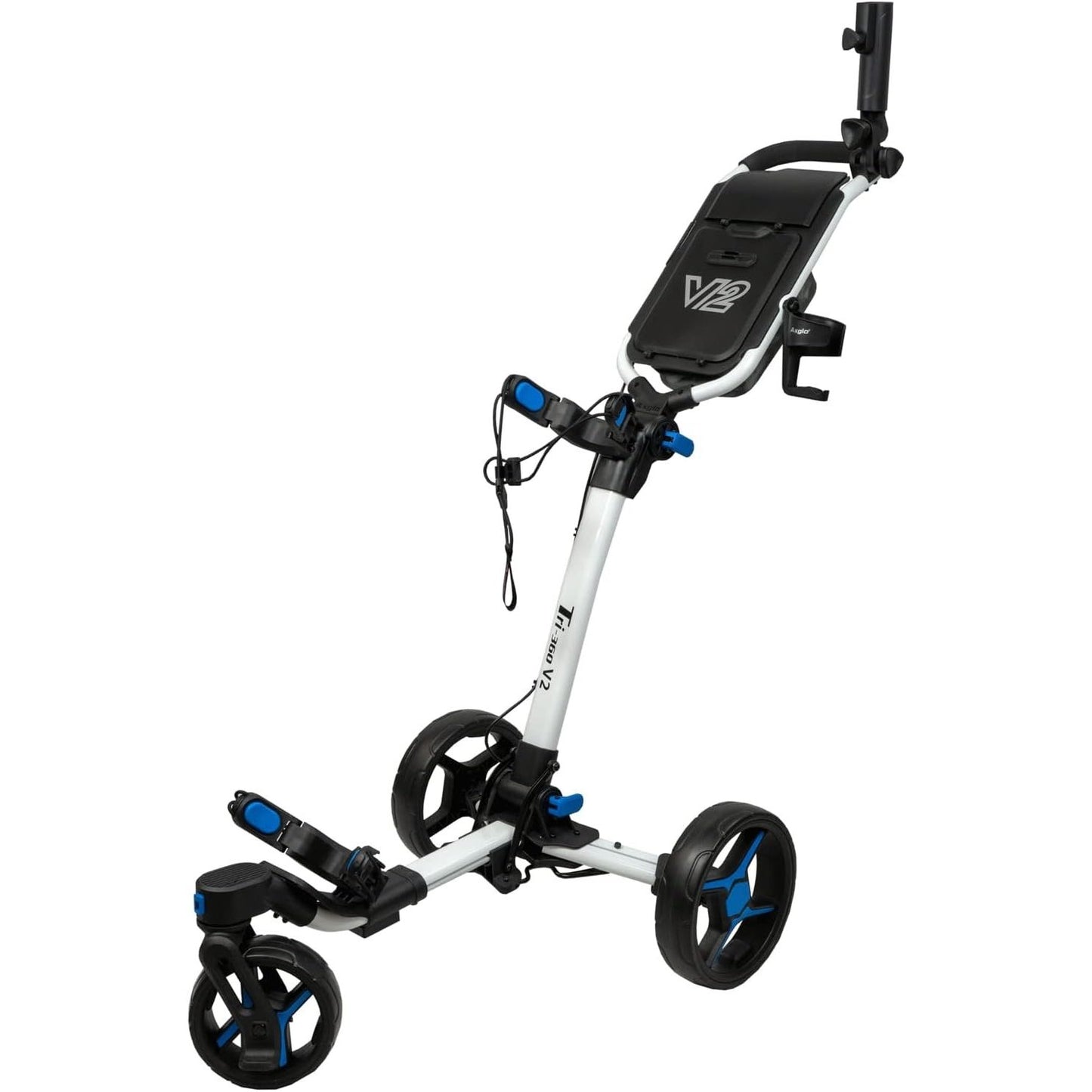 Axglo Tri-360 V2 Push Trolley (White/Blue)