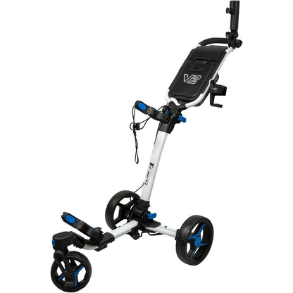 Axglo Tri-360 V2 Push Trolley (White/Blue)