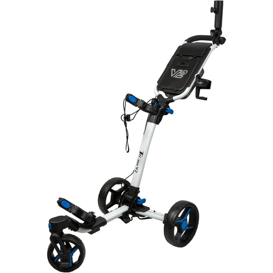 Axglo Tri-360 V2 Push Trolley (White/Blue)