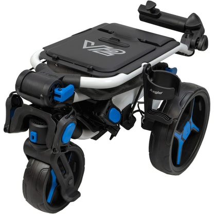 Axglo Tri-360 V2 Push Trolley (White/Blue)