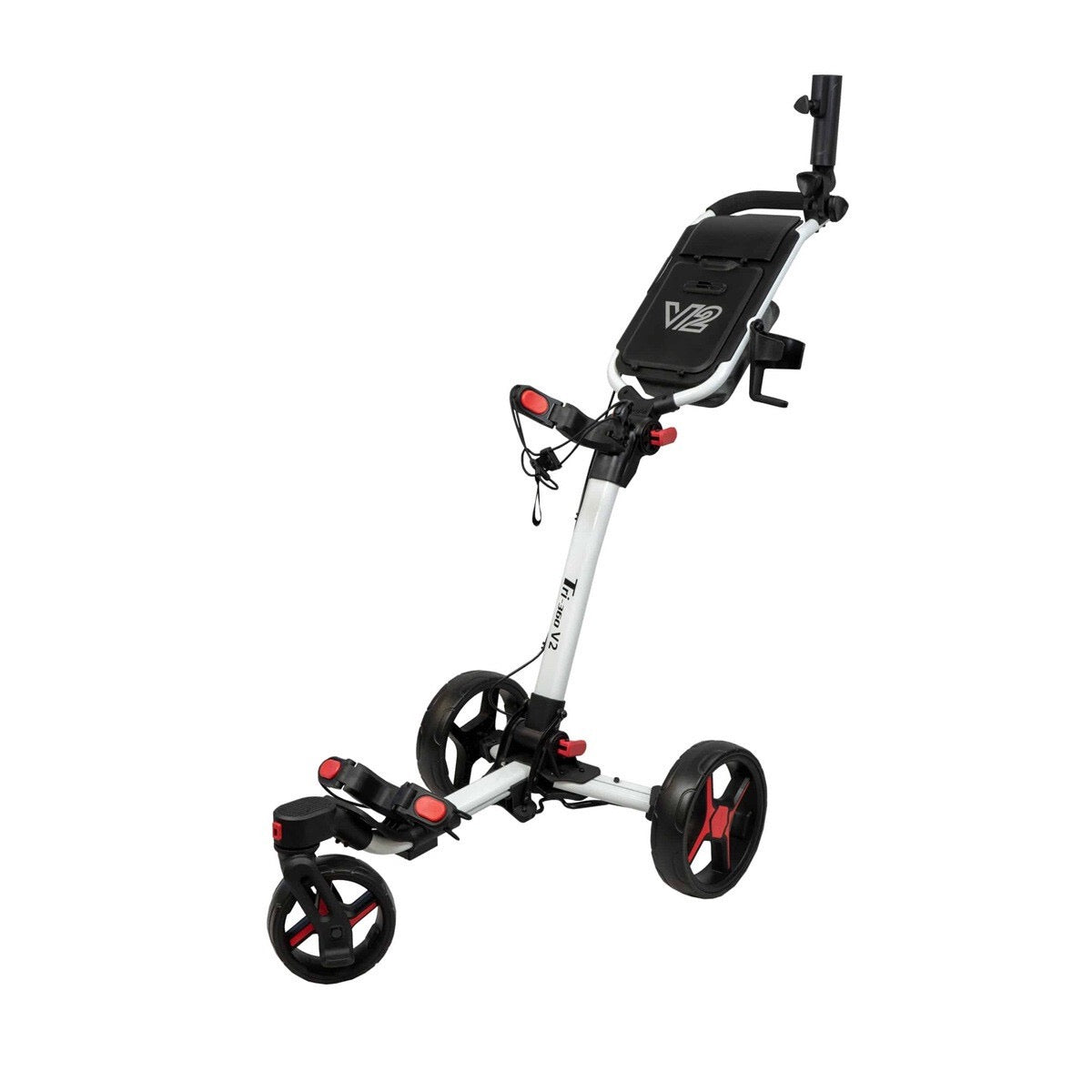 Axglo Tri-360 V2 Push Trolley (White/Red)