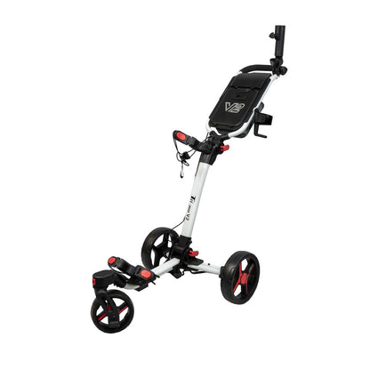 Axglo Tri-360 V2 Push Trolley (White/Red)