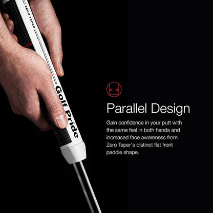 Zero Taper Medium Straight Putter Grip (Black)