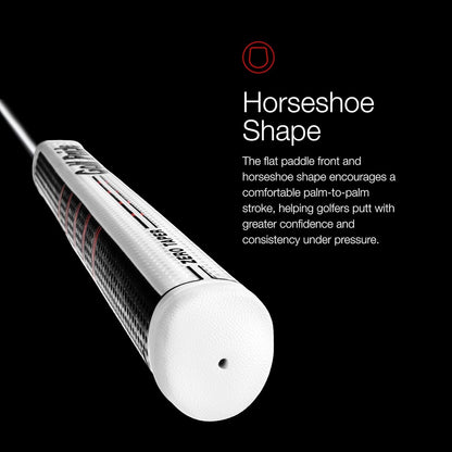 Zero Taper Medium Straight Putter Grip (Black)