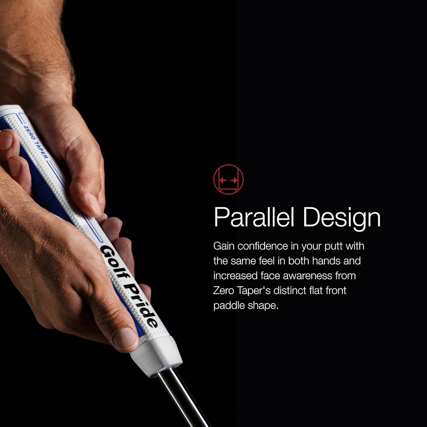 Zero Taper Medium Straight Putter Grip (Blue)