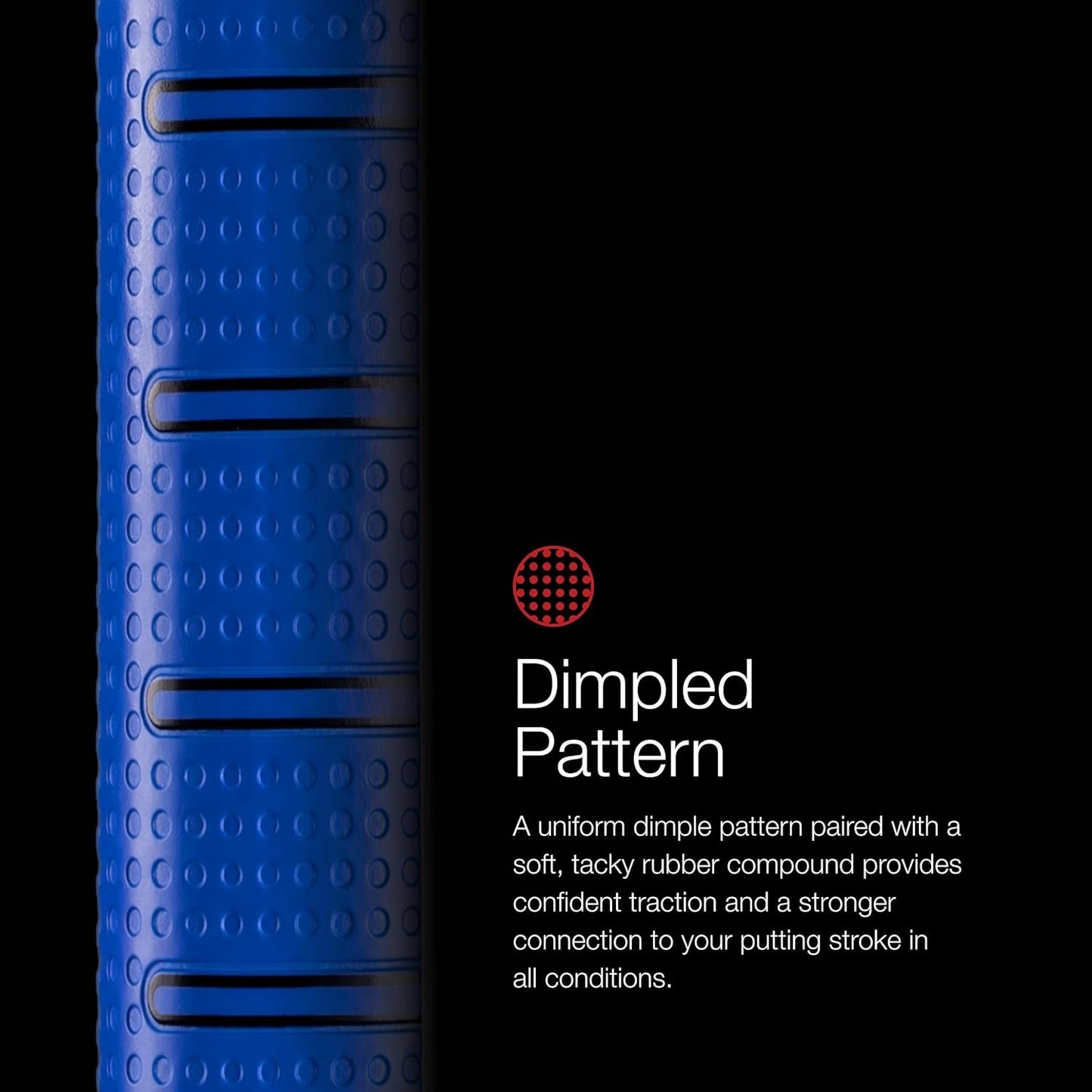Zero Taper Medium Straight Putter Grip (Blue)