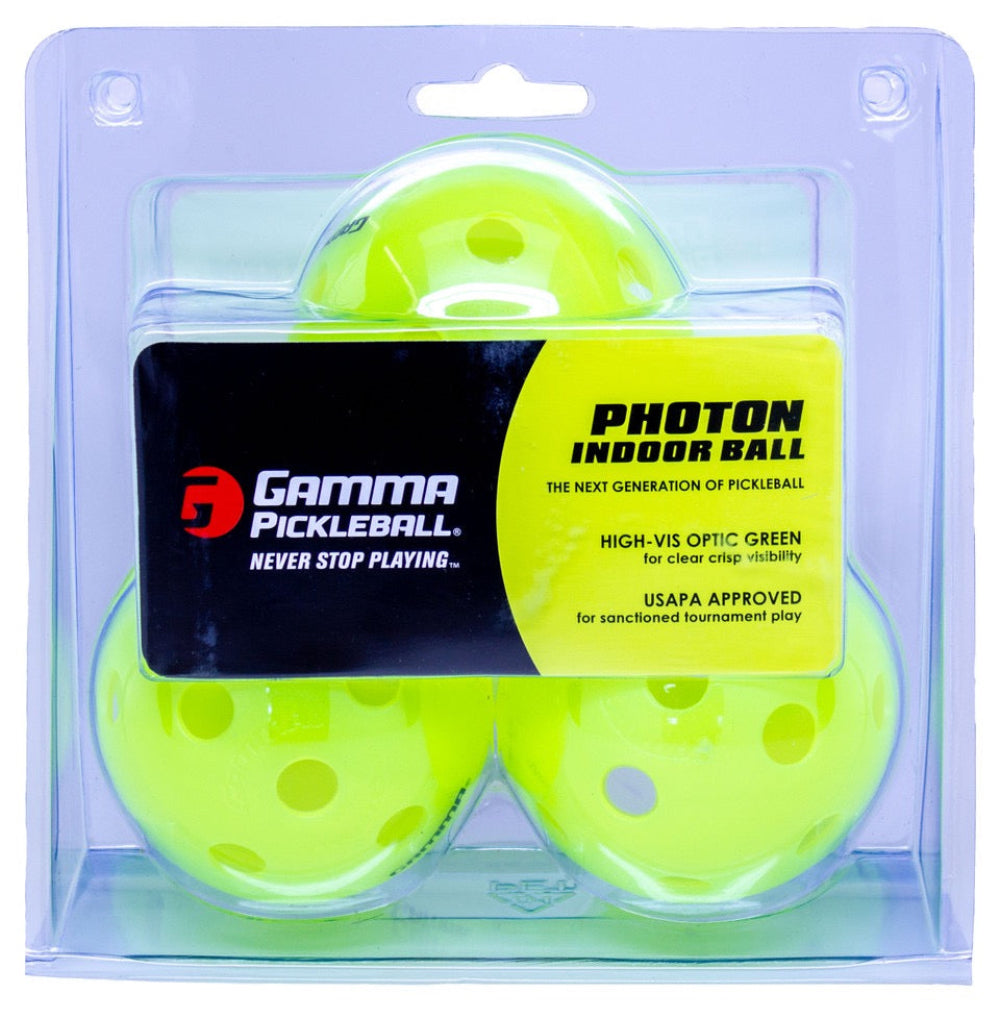 Gamma Photon Indoor Pickleball Balls (3 Balls)