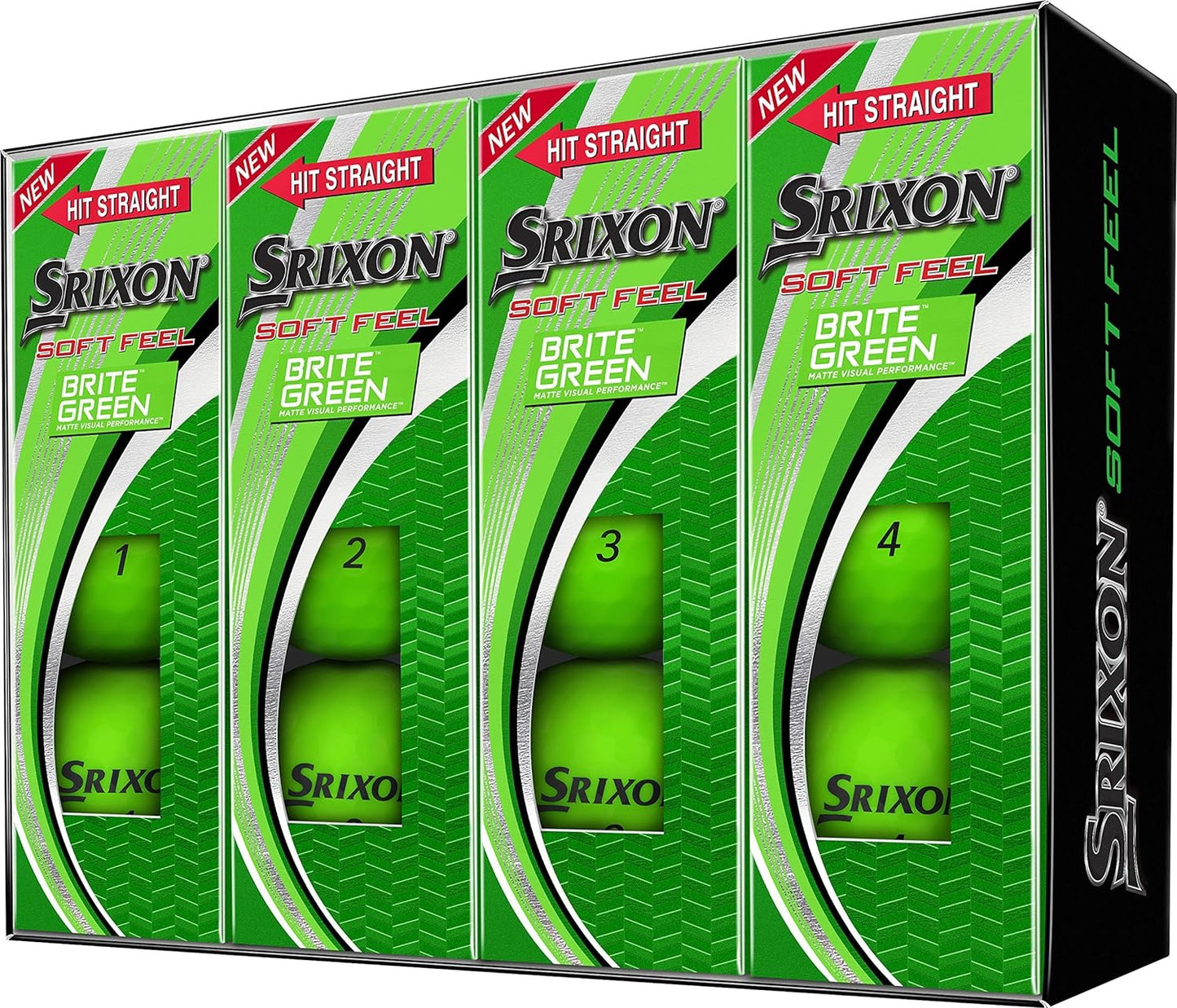 Srixon Soft Feel Golf Balls Brite Green (12)