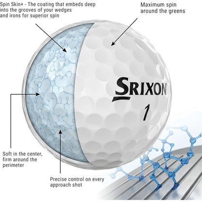 Srixon Q-Star Tour White Golf Balls (12)