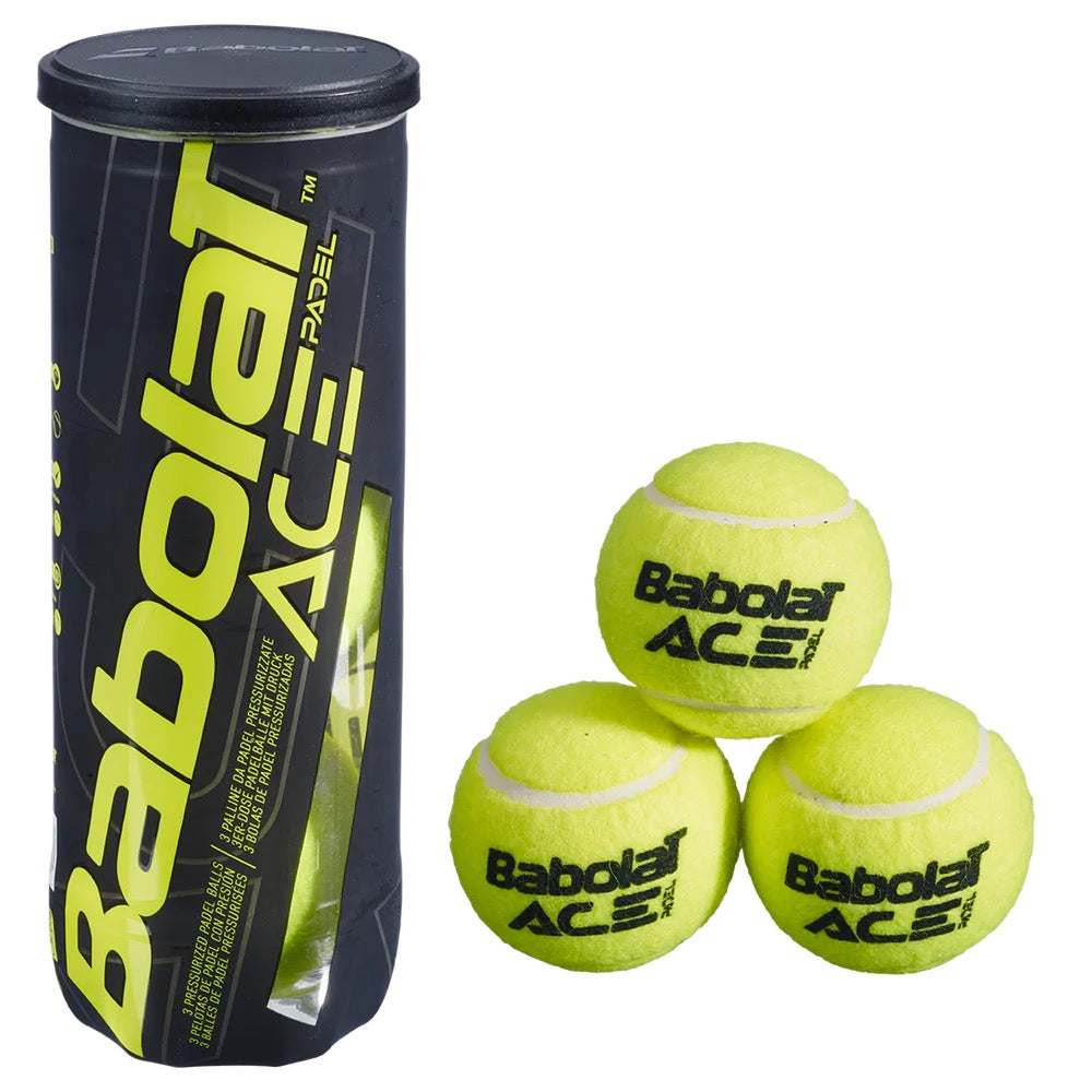 Babolat Ace Padel Balls (1 Tin 3 Balls)