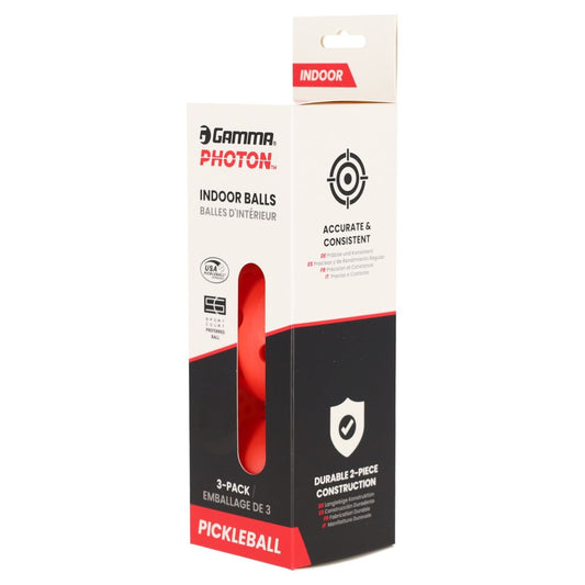 GAMMA Photon Indoor Pickleball Balls 3 Pack