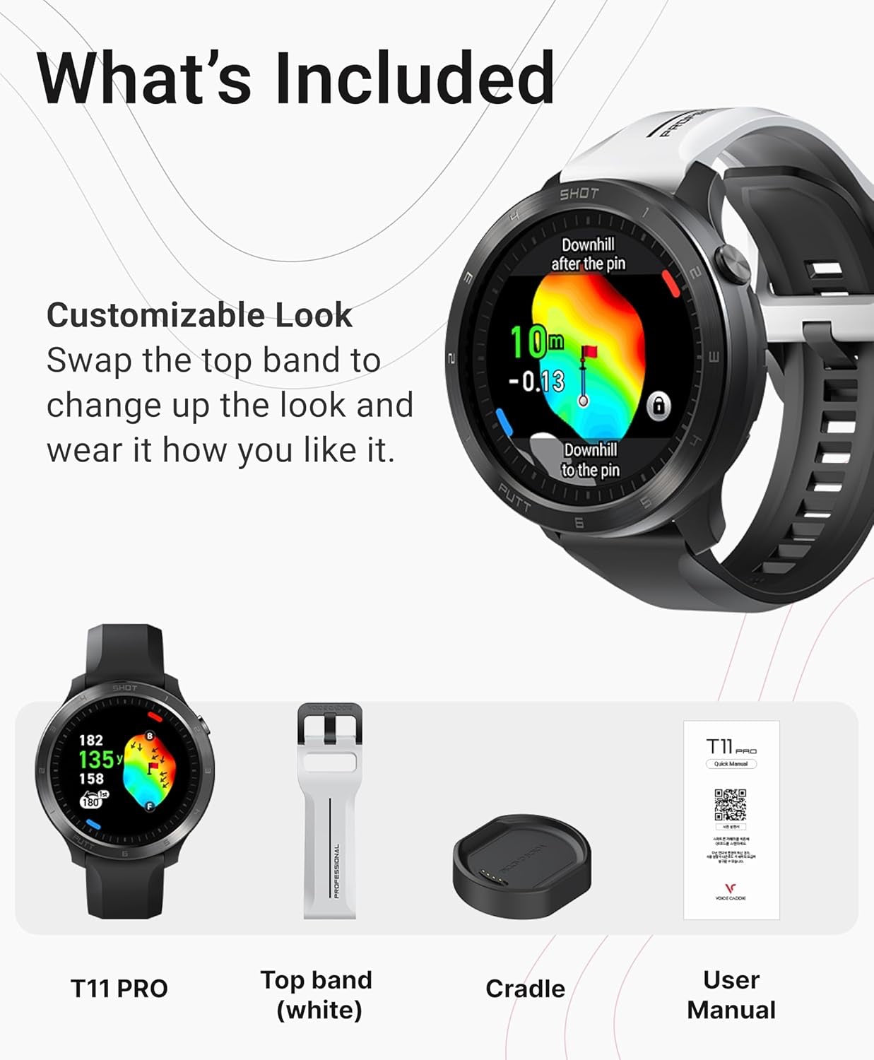 Voice Caddie T11 Pro GPS Watch