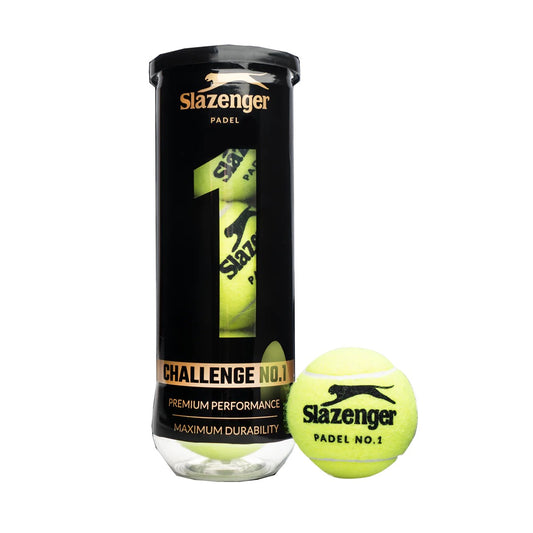 Slazenger Challenge No 1 Padel Balls 3-Pack, Yellow