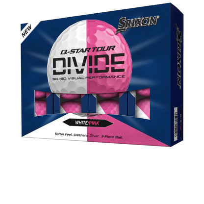 Srixon Q-Star Divide White/Pink Golf Balls
