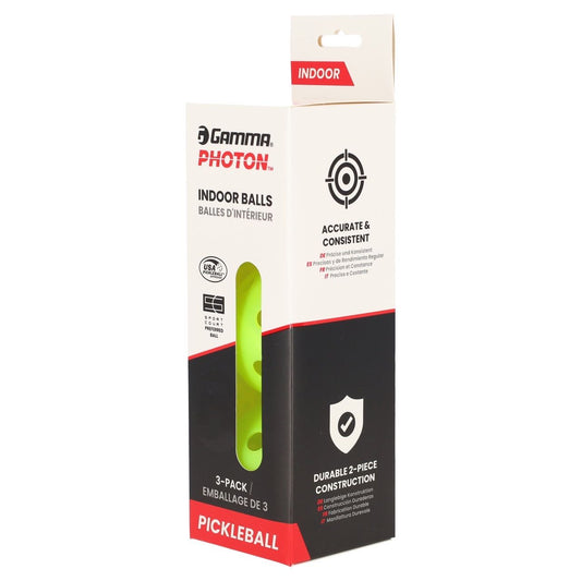 Gamma Photon Indoor Pickleball Balls (3 Balls)
